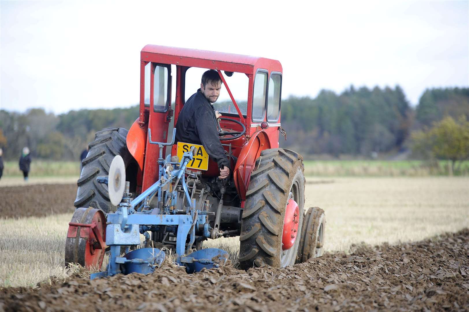 Ross McDonald from Stoneywood...Ploughing match at Byres Farm, Bogmoor...Picture: Becky Saunderson..