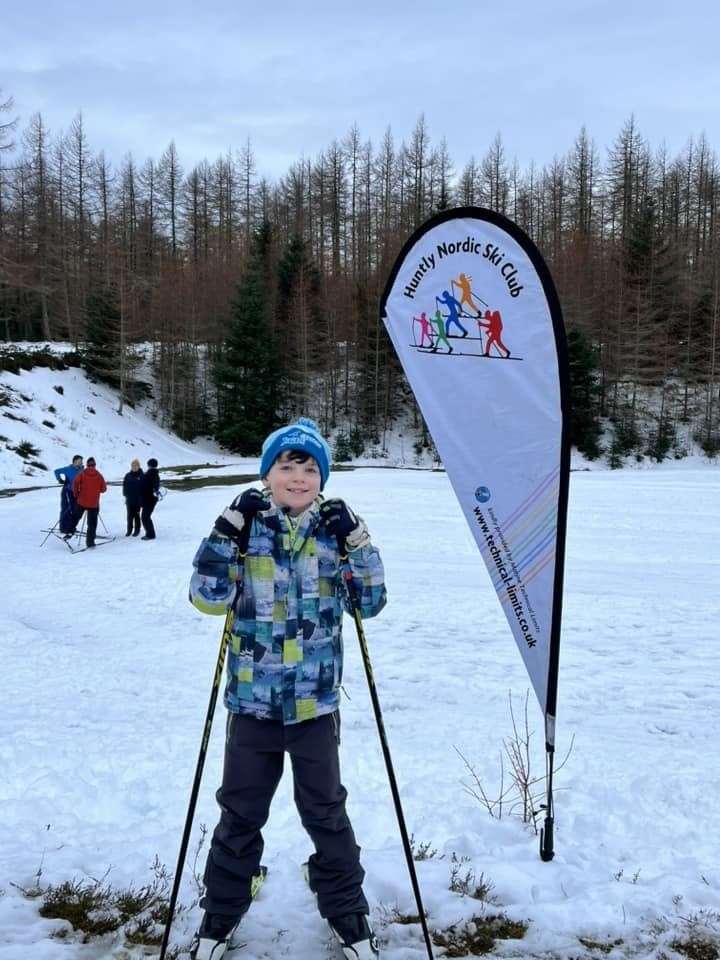 Youngsters were introduced to skiing as part of World Snow Day.