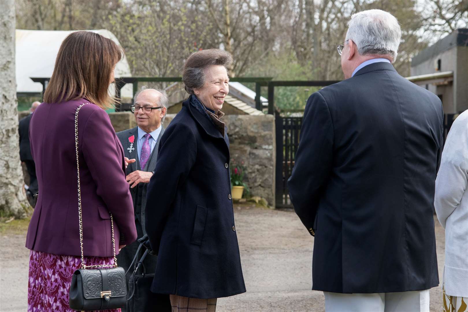 The Princess Royal visits Boyndie Visitor Centre as part of her day visiting Banffshire. Picture: Daniel Forsyth