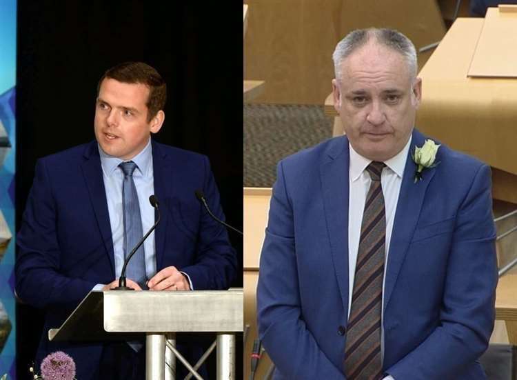 Douglas Ross and Richard Lochhead are at odds over the decision.