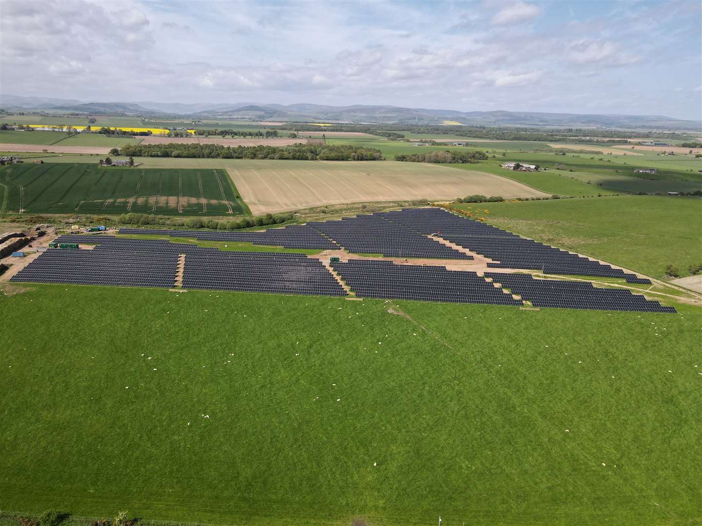 A new 20-acre solar park has opened in the north-east of Scotland.