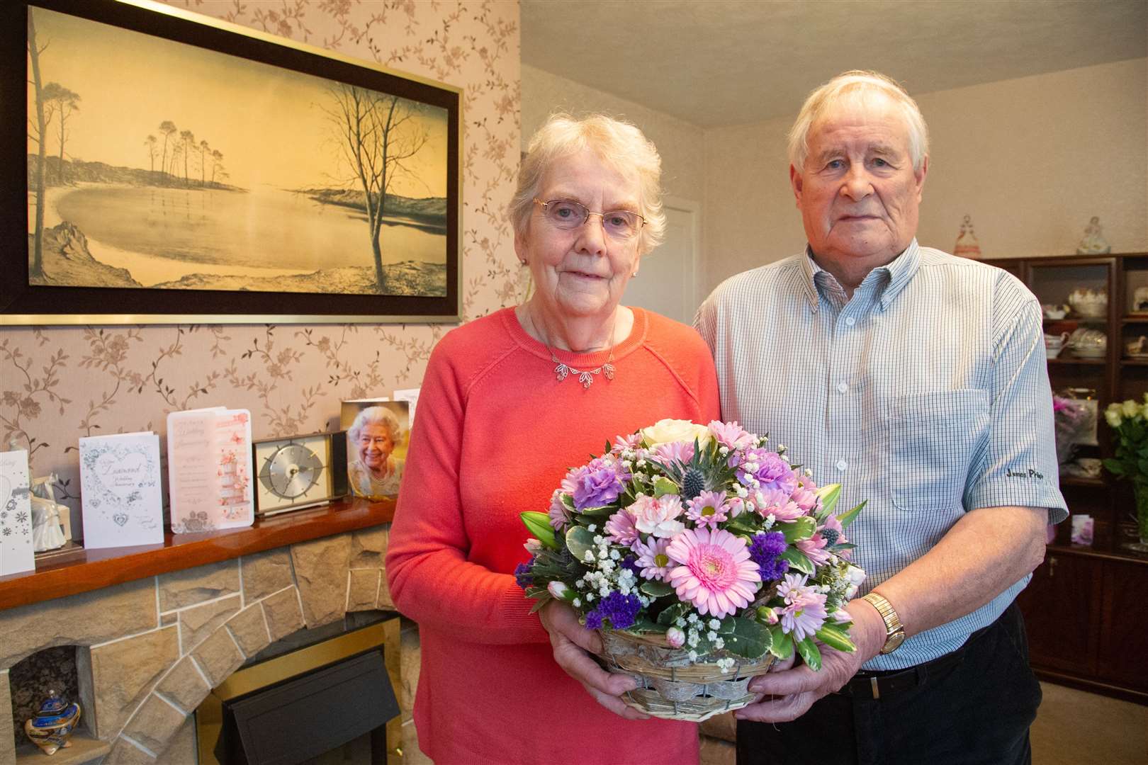 A Diamond day for Charlie and Edna Cameron as they celebrate their 60th wedding anniversary at their Largue home. Picture: Daniel Forsyth.