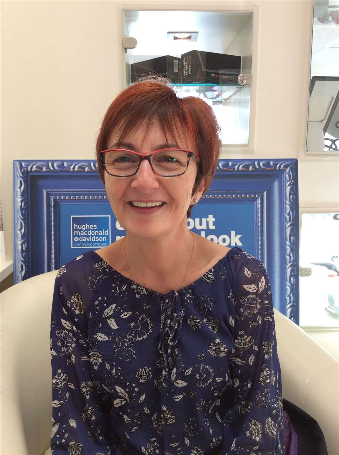 Margaret Bruce is retiring after 32 years with Hughes, Macdonald and Davidson opticians in Inverurie.