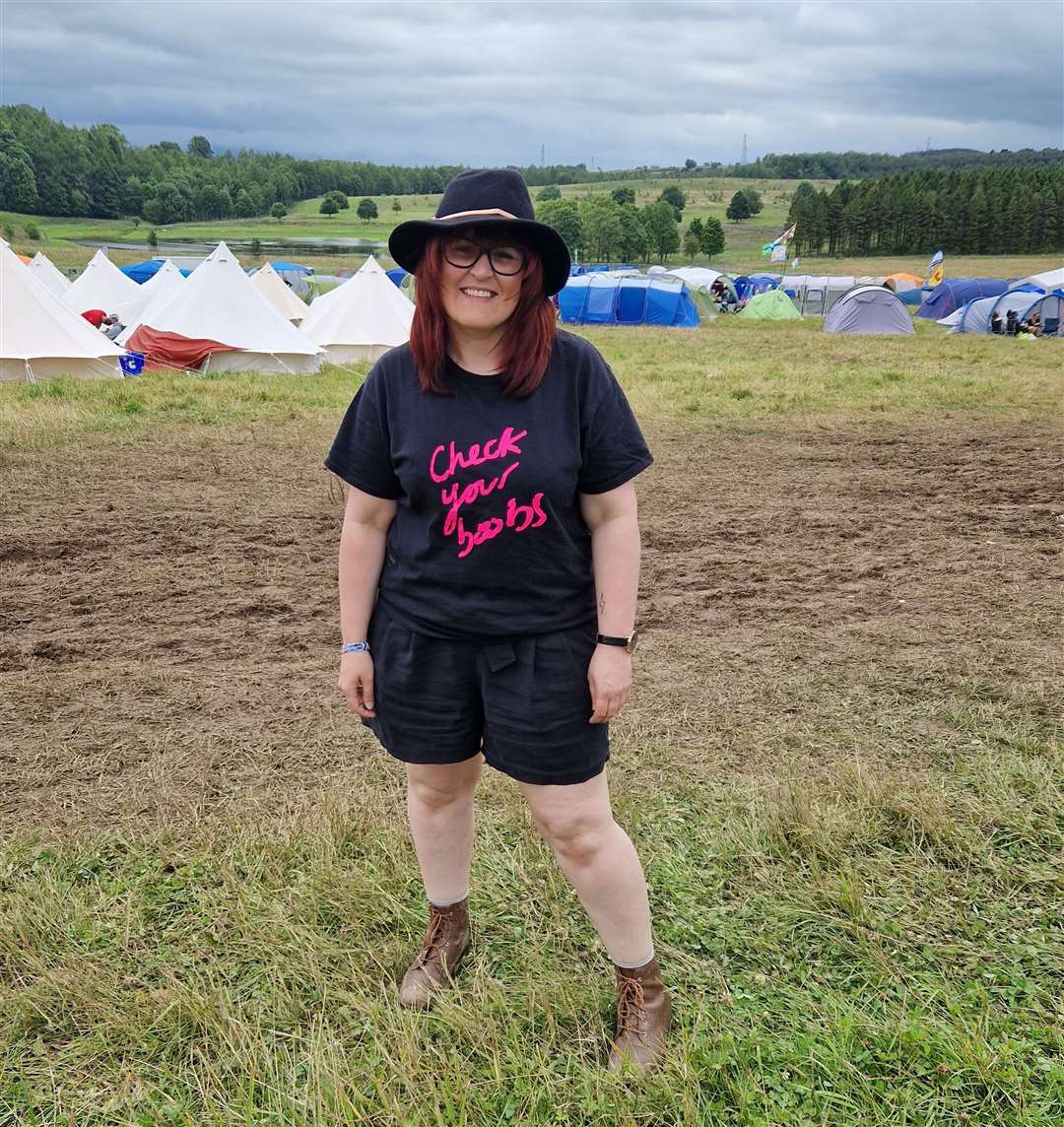 Kimberely at the Kendal Calling music festival.