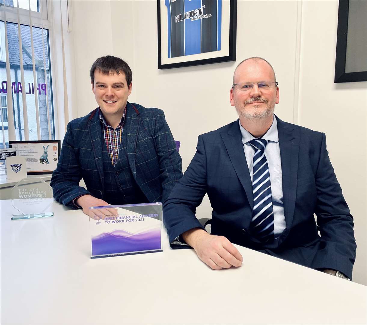 Peter Brown and Kevin Philip take up director roles at Phil Anderson Financial Services. Picture: Phil Harman