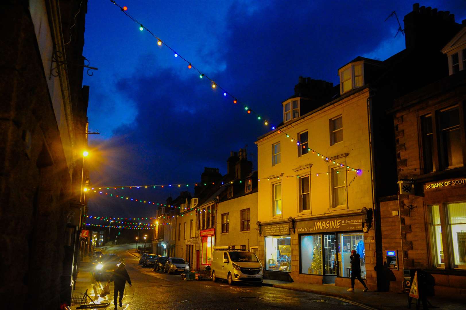 Lights above Low Street. Picture: Becky Saunderson