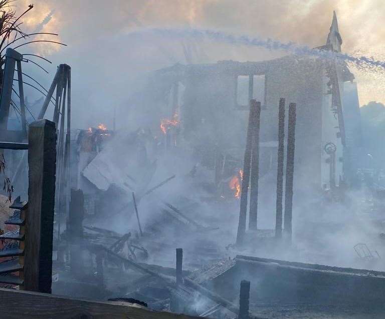 The house has been left uninhabitable (Essex Fire Service/PA)