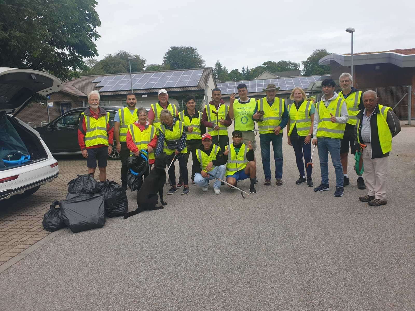 The group recently helped with a litter pick in Westhill