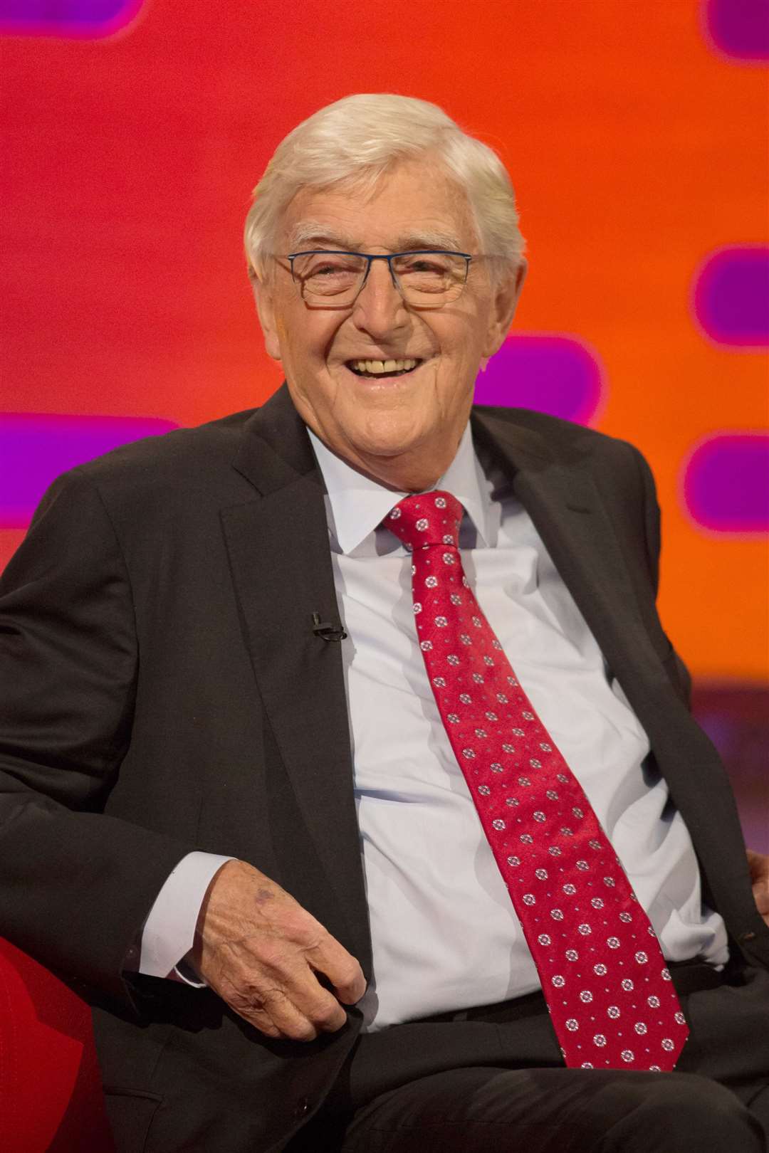 Sir Michael Parkinson during filming of the Graham Norton Show (PA)
