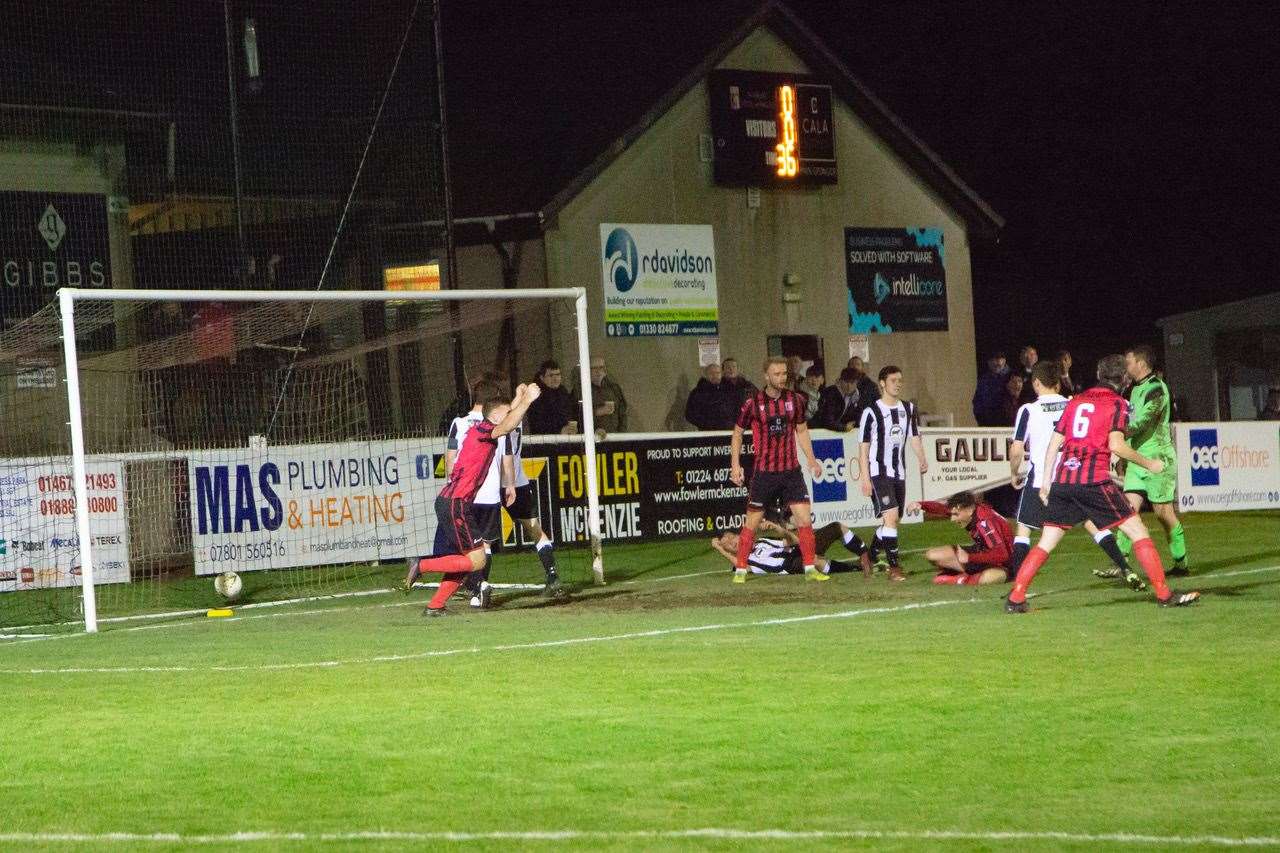 Locos claimed a solid win over Fraserburgh in the Morrison Motors Shield. Picture: Paul Douglas