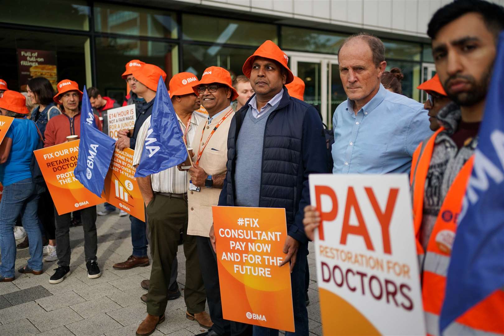 Junior doctors and consultants have walked out on strike together twice so far (Jacob King/PA)