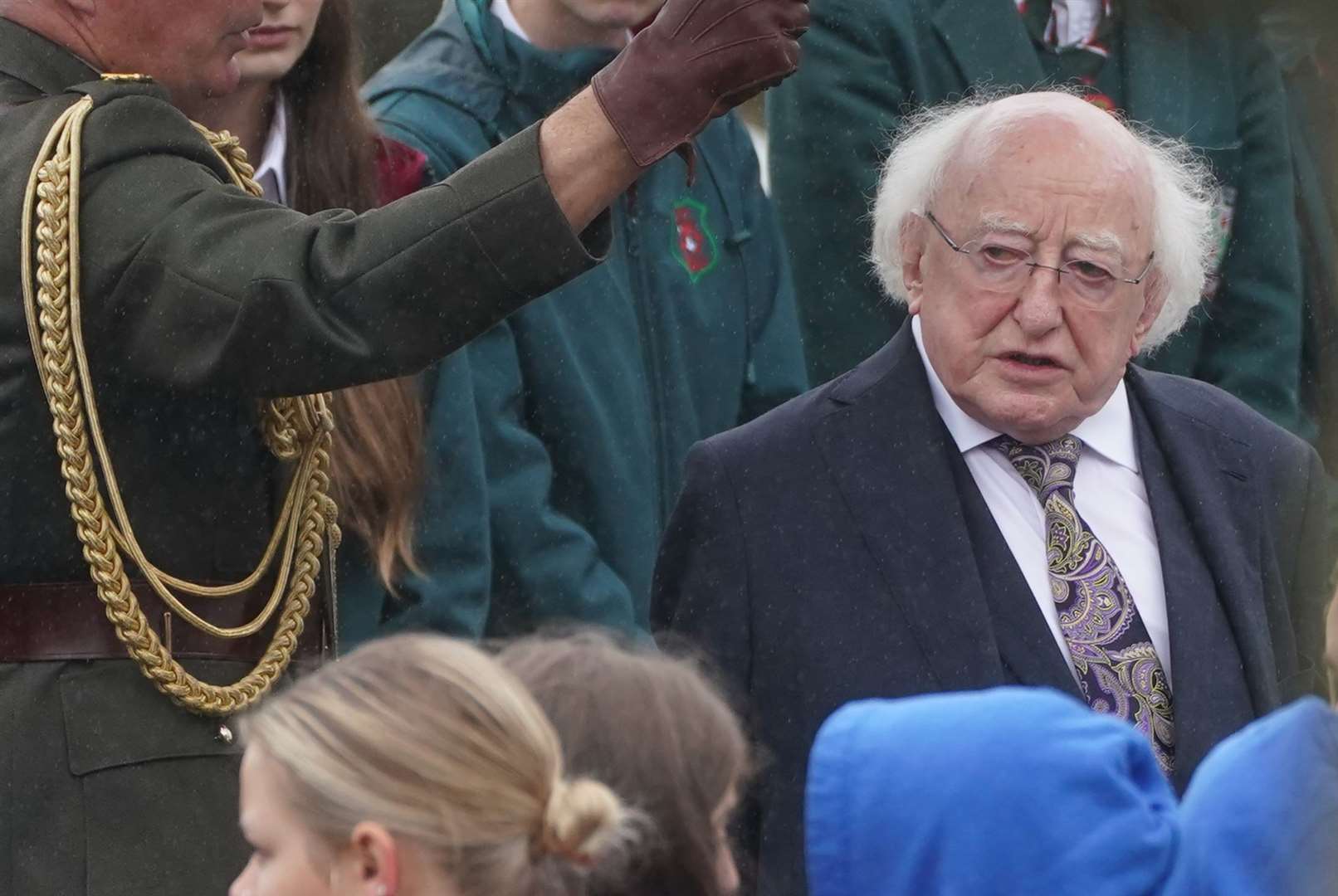 President Michael D Higgins attended the funeral (Brian Lawless/PA)