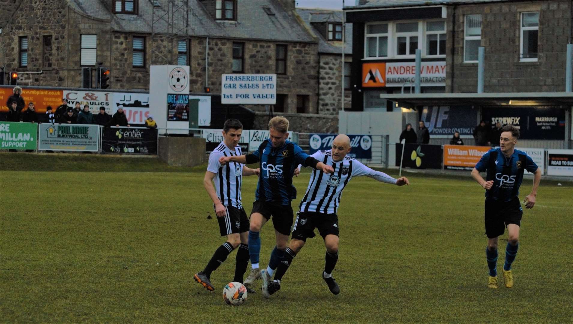 Action from Fraserburgh against Huntly. Picture: Derek Lowe