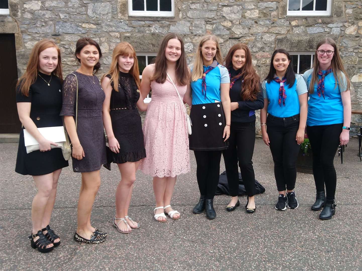 The young people from the Banff area achieved their Duke of Edinburgh awards through work at Banff Academy and the Girl Guides.