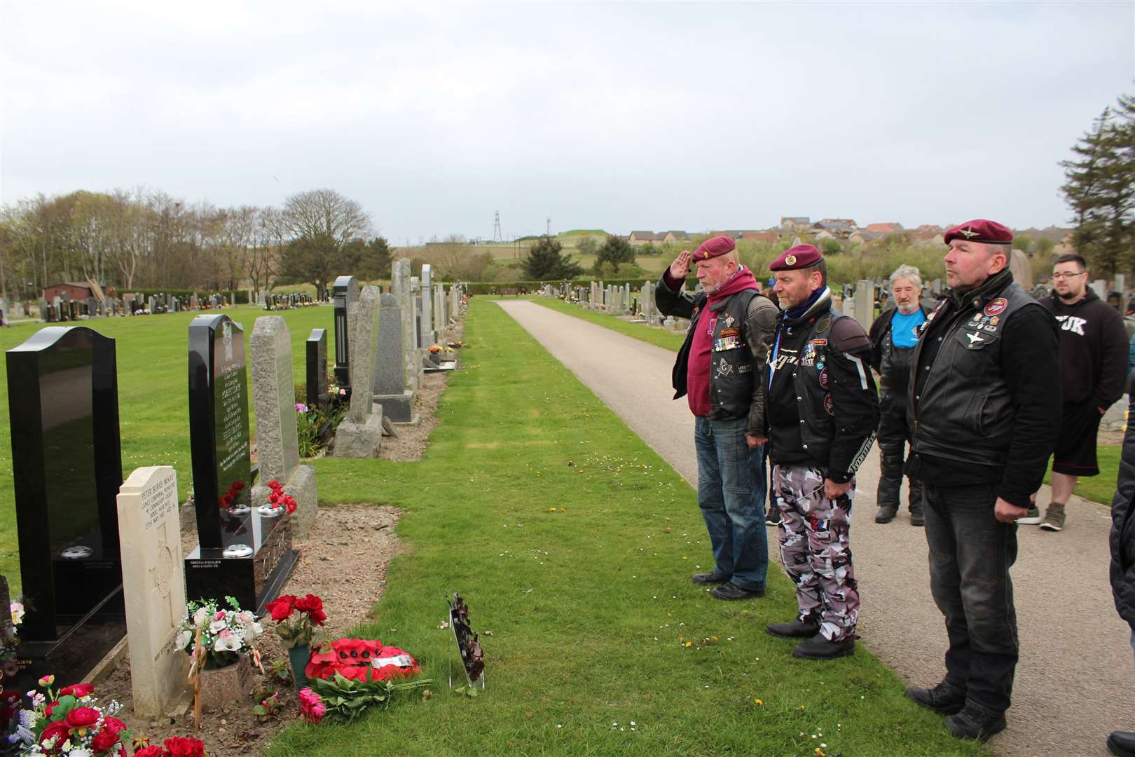 A small ceremony was held at the grave of Peter Burke McKay.