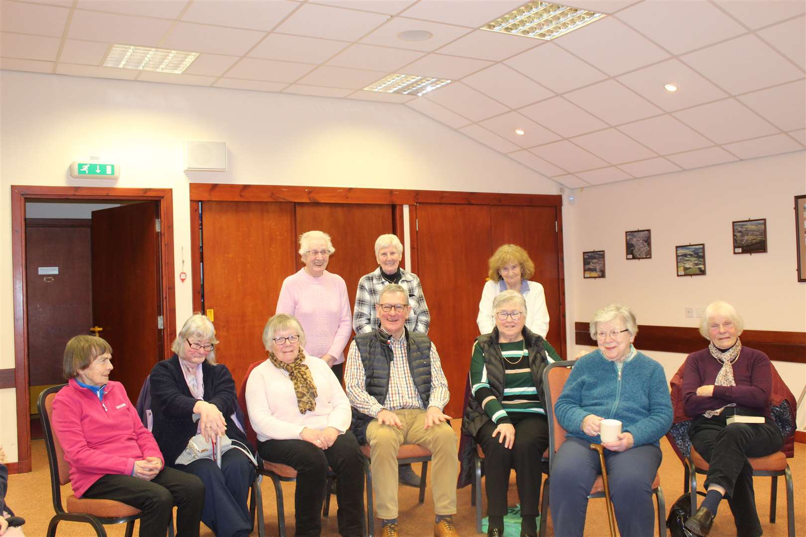 Guest speaker Neil McArthur entertained this week's gathering of the Tuesday centre in Kemnay village hall. Picture: Griselda McGregor