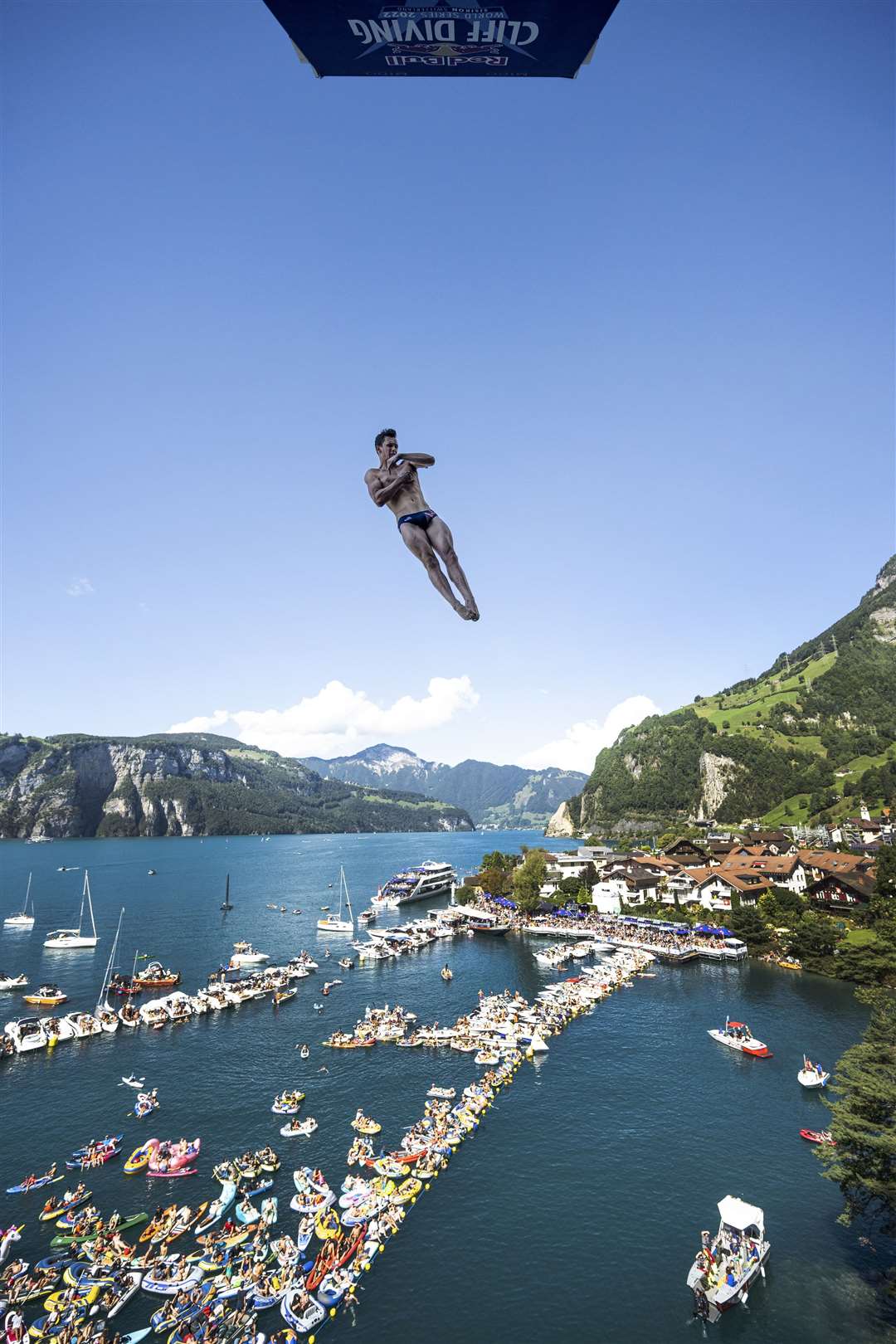 Aidan Heslop is one of the favourites to win in the Red Bull Cliff Diving World Series (Romina Amato/Red Bull/PA)