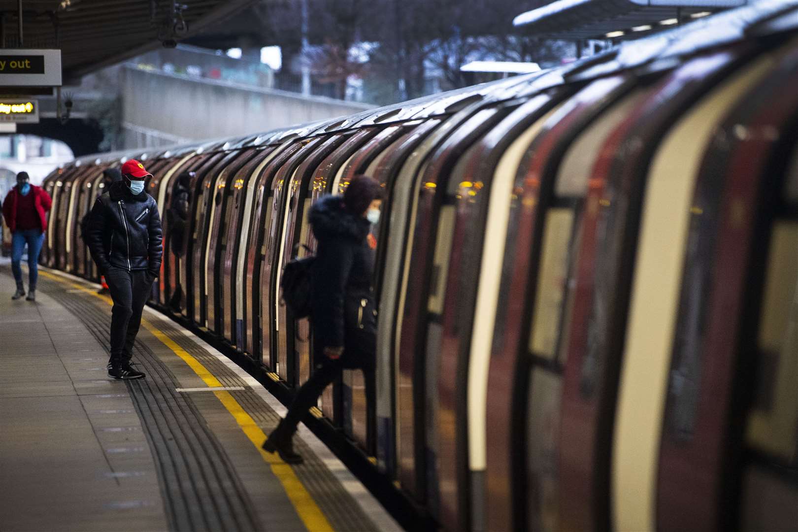 Some people are still using the Tube (Victoria Jones/PA)