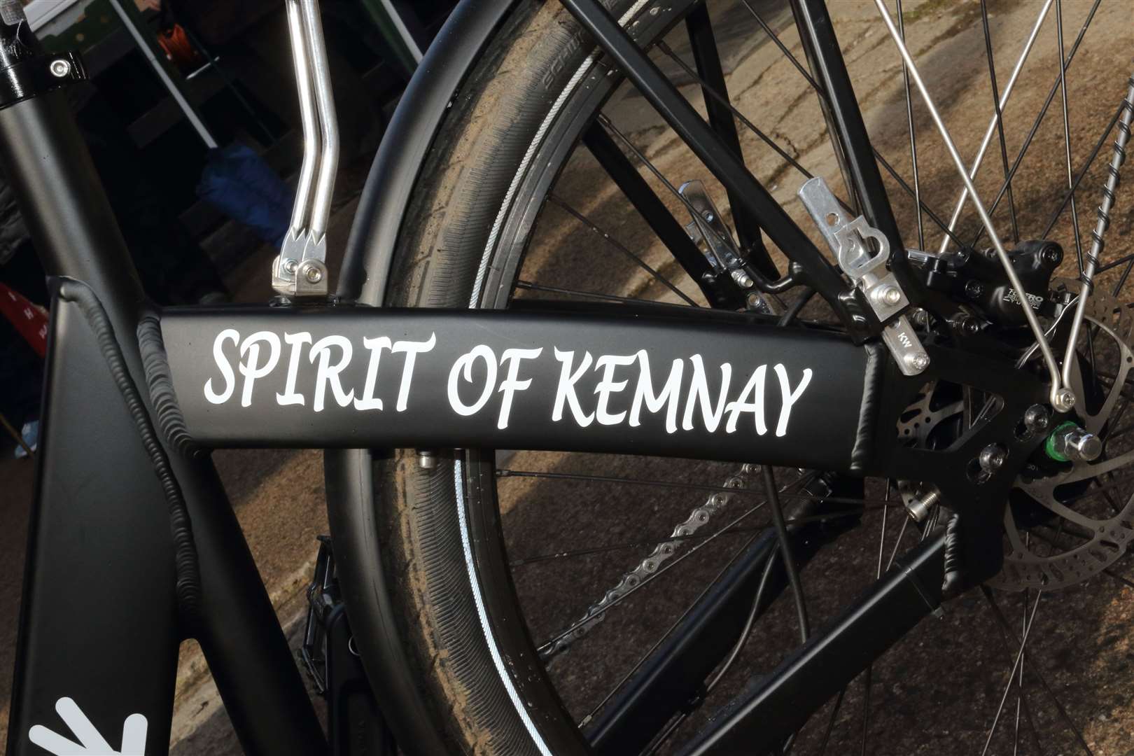 The Spirit of Kemnay Trishaw took to the streets thansk to the efforts of local volunteers. Picture: David Porter