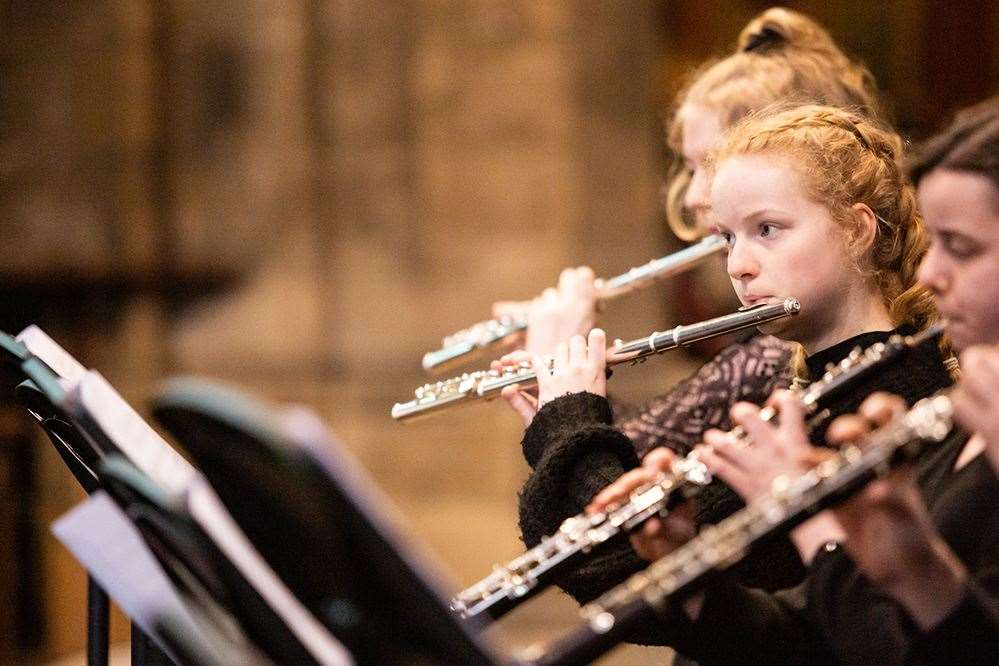 Young musicians can access free online teaching sessions.
