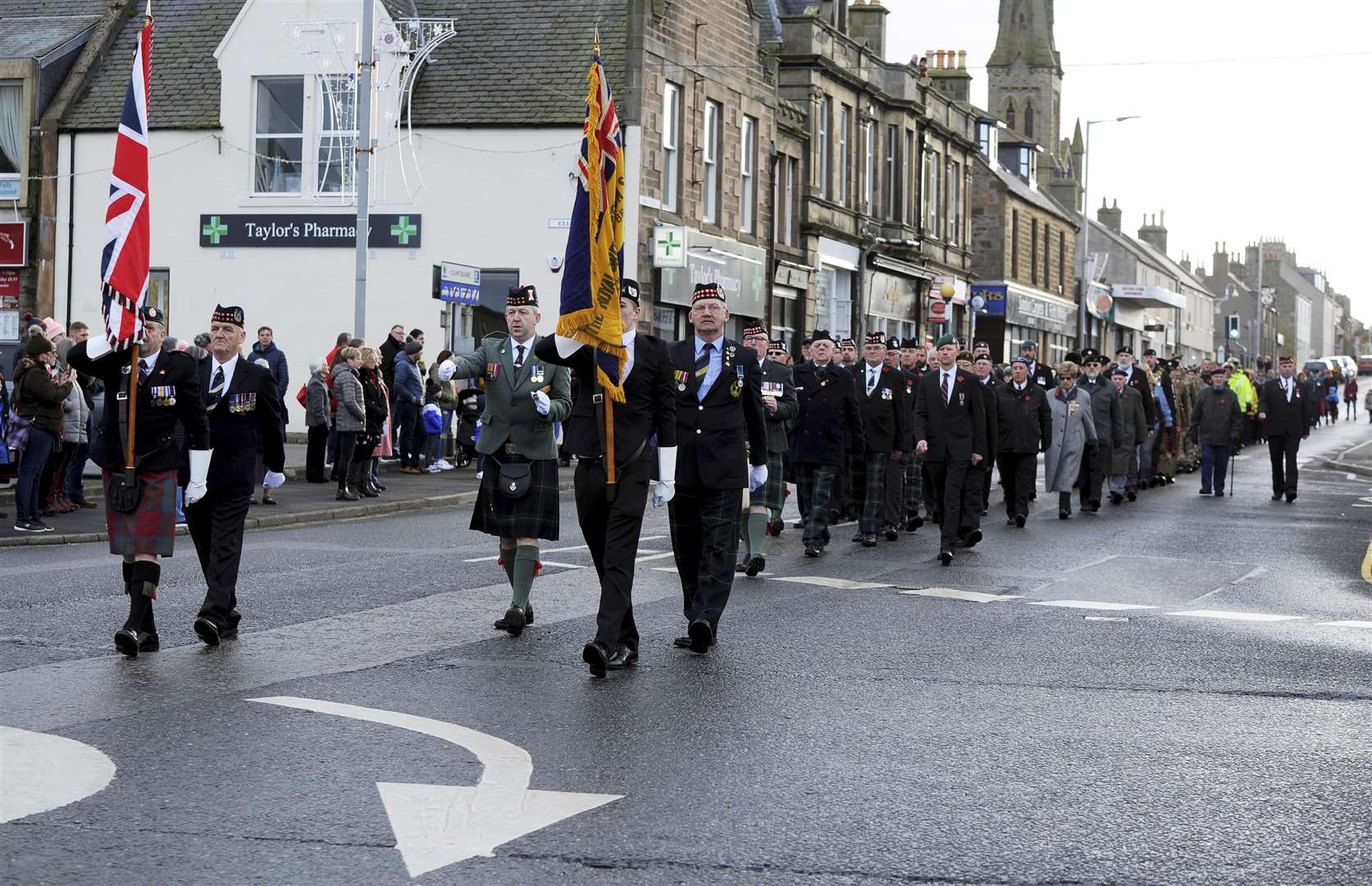 The parade of veterans will not be taking place this Remembrance Sunday in Buckie. Picture: Eric Cormack