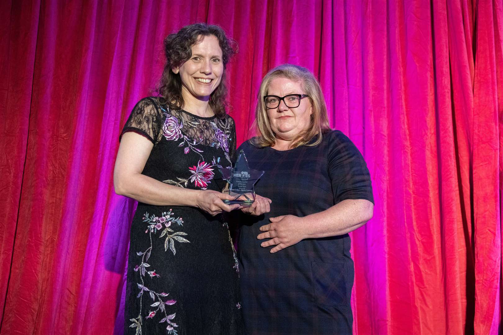 Emma Rose was awarded Primary Teacher of the Year presented by Katrina Adams, Business Leader for William R Mair. ..Moray and Banffshire Heroes Awards 2023, Brodie Countryfare...Picture: Beth Taylor.