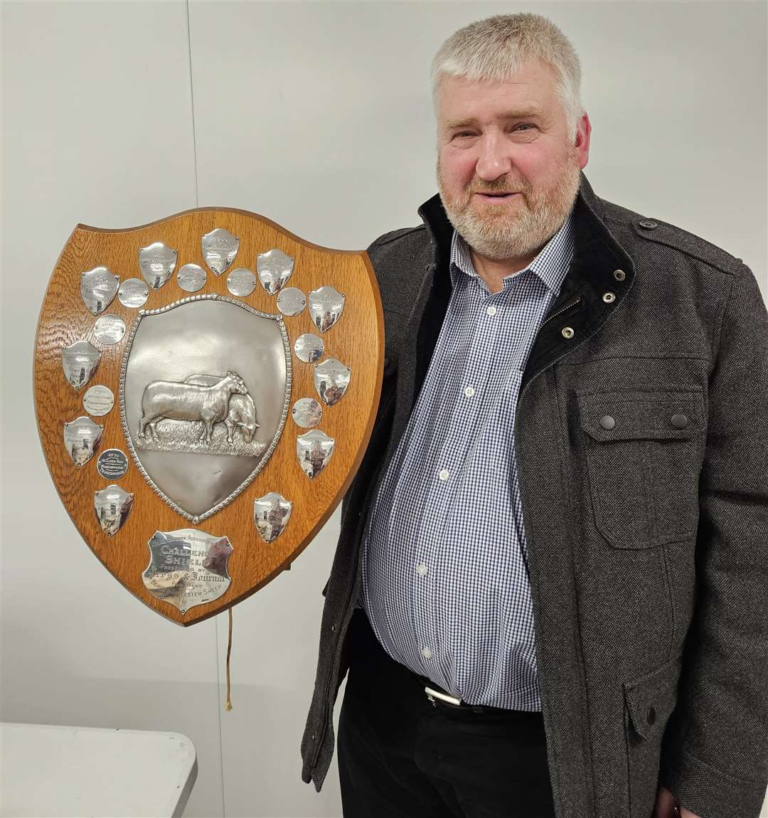 RNAS junior vice president Brian Ross with the shield
