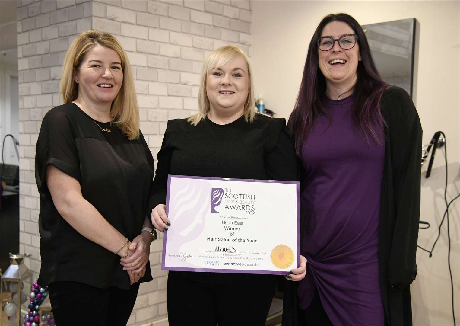Portsoy hairdressers Mhairi's named as north-east Hair Salon of the Year at  The Scottish Hair and Beauty Awards