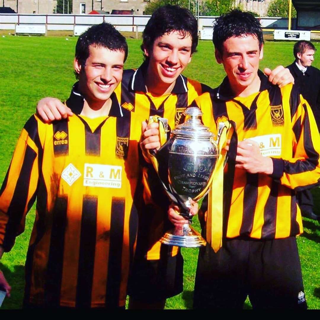 McGowan (left) was a Highland League winner at Huntly.