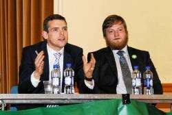 Douglas Ross (left), Scottish Conservatives alongside James Mackessack-Leitch (Scottish Greens).