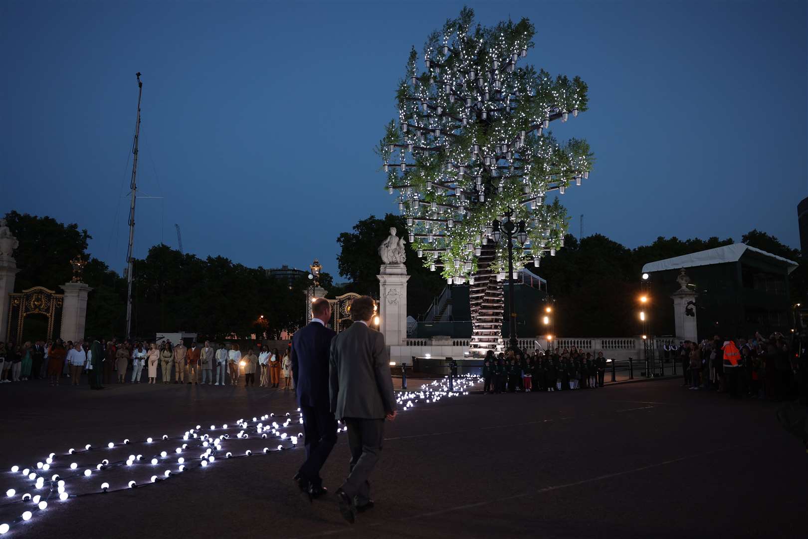 The Tree of Trees sculpture outside Buckingham Palace (Chris Jackson/PA)