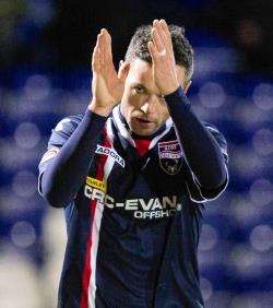 Ivan Sproule's headed goal helped beat bogey team Dundee United