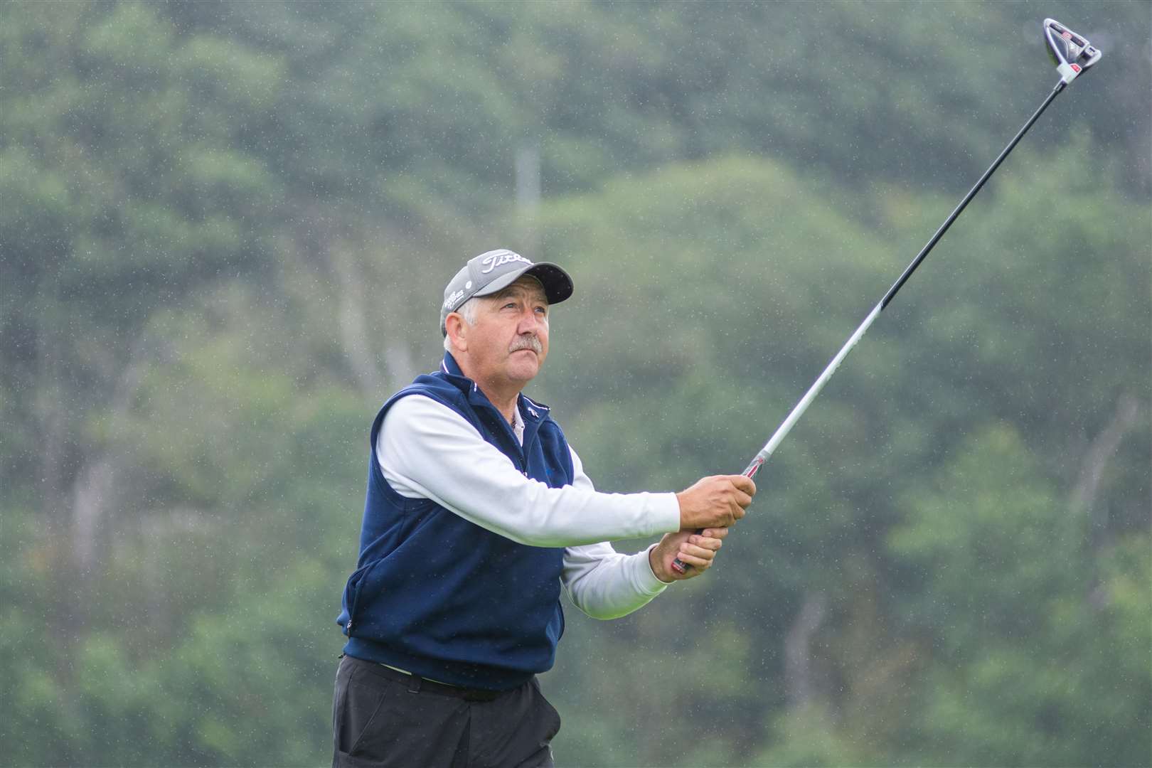 Jim Barber came safely through the first two rounds of the section 1 handicap matchplay. Picture: Daniel Forsyth.