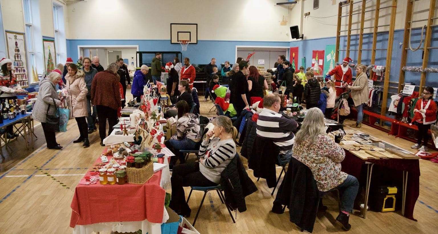 It was a busy day at Ellon Primary School's Christmas fair. Picture: Phil Harman