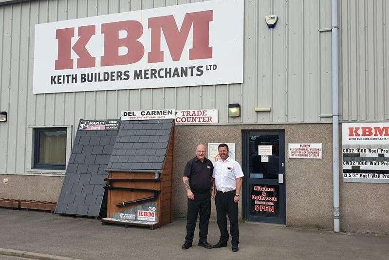 Managing director of Keith Builders Merchants Jeff Smith (right) has been nominated for the award.
