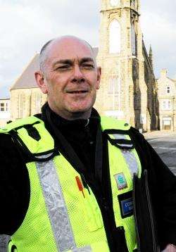 Community warden Iain Sneddon.