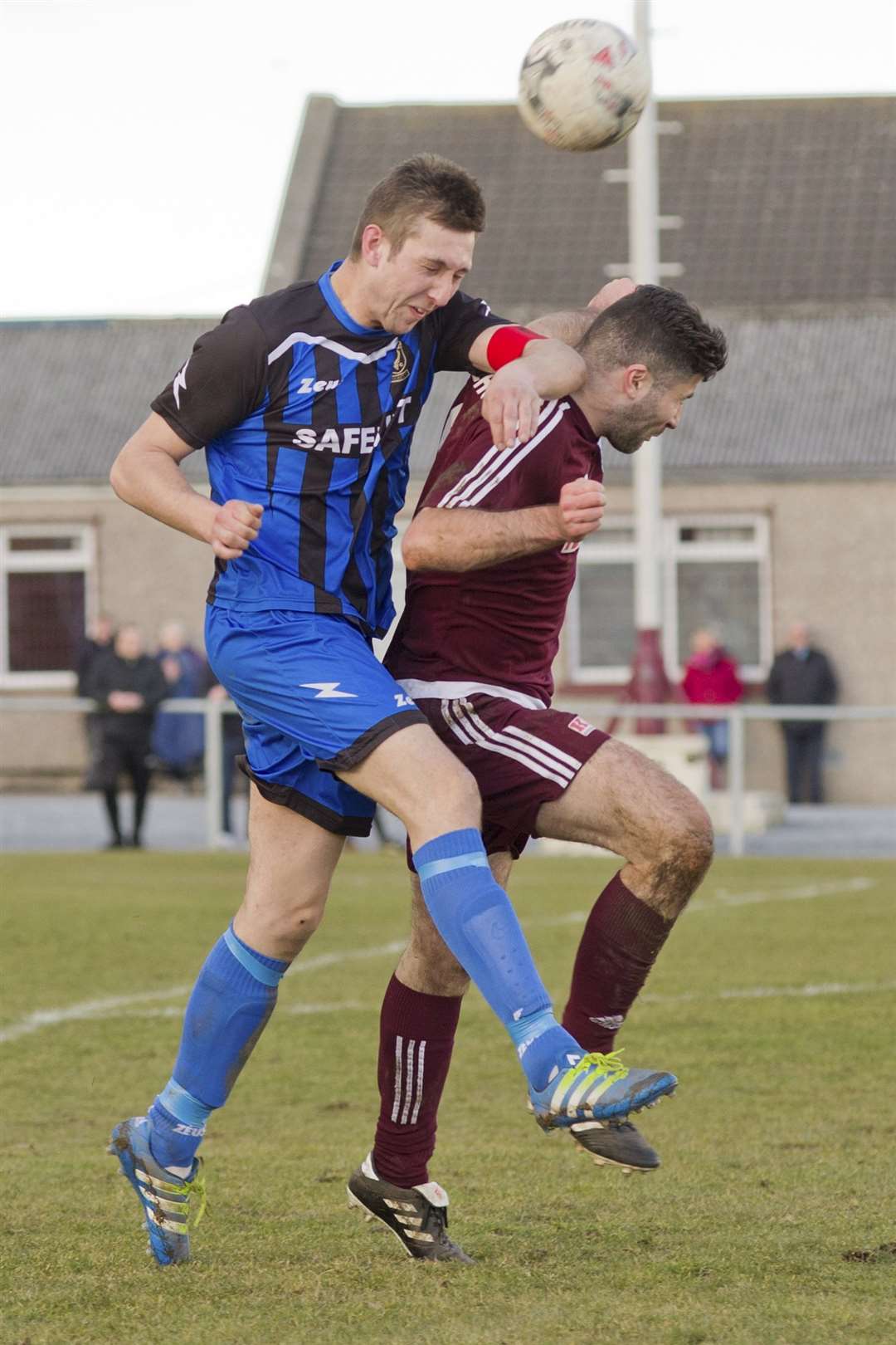Michael Clark struck Huntly's late winner against Lossiemouth