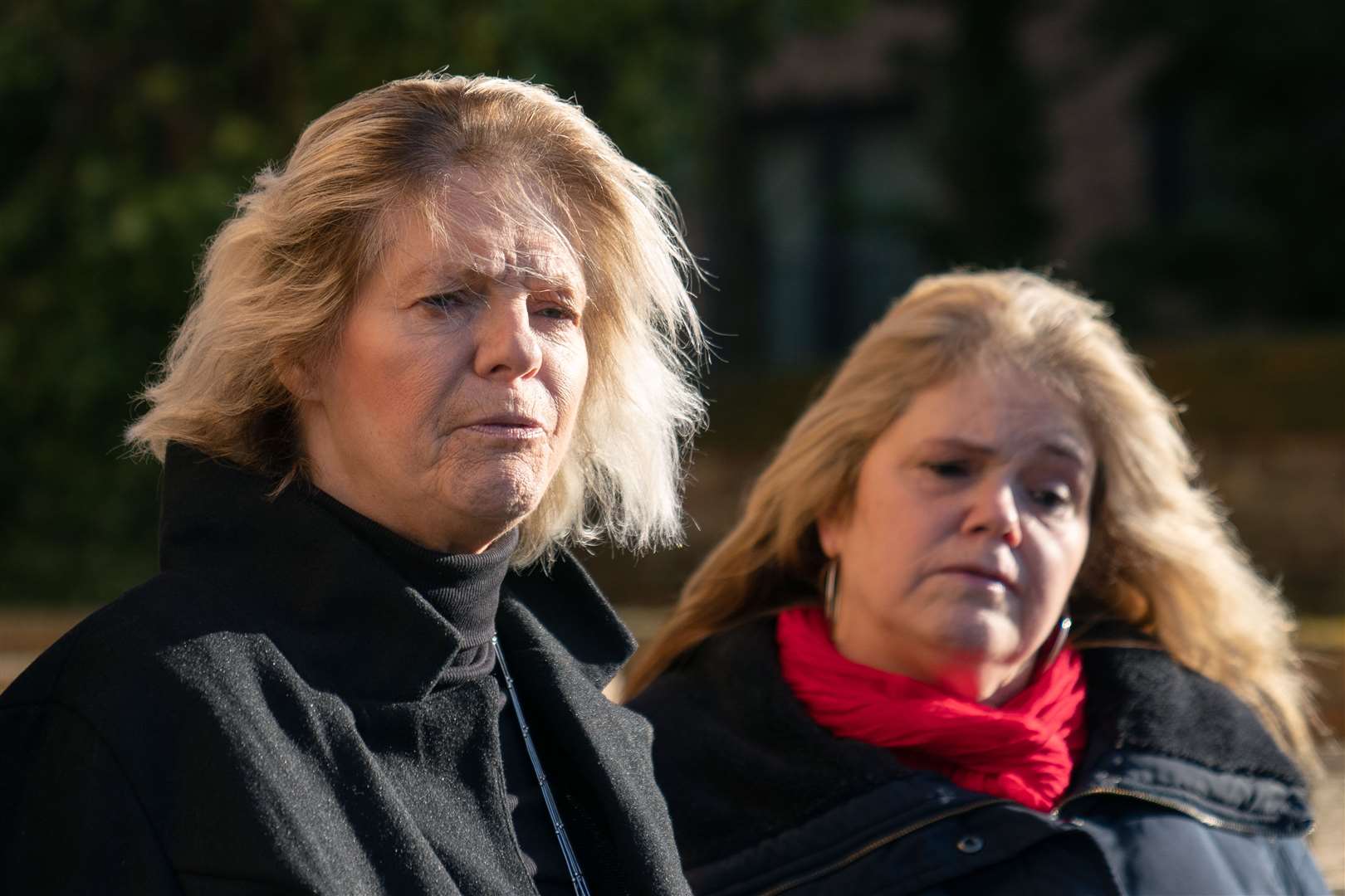 Kathy and Lisa, sisters of Jacqui Montgomery, said the decades McGrory spent out of prison were ‘soul-destroying’ for them (Joe Giddens/PA)