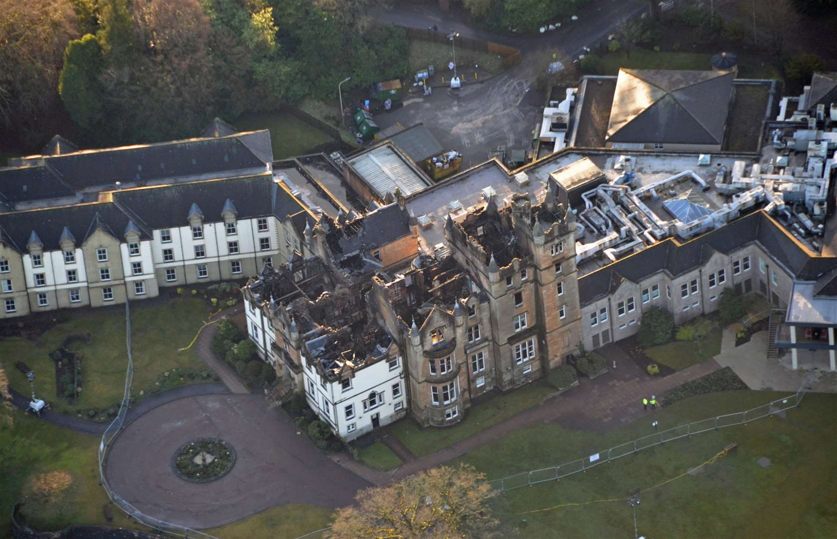 The luxury hotel was badly damaged in the fatal fire (Crown Office/PA)