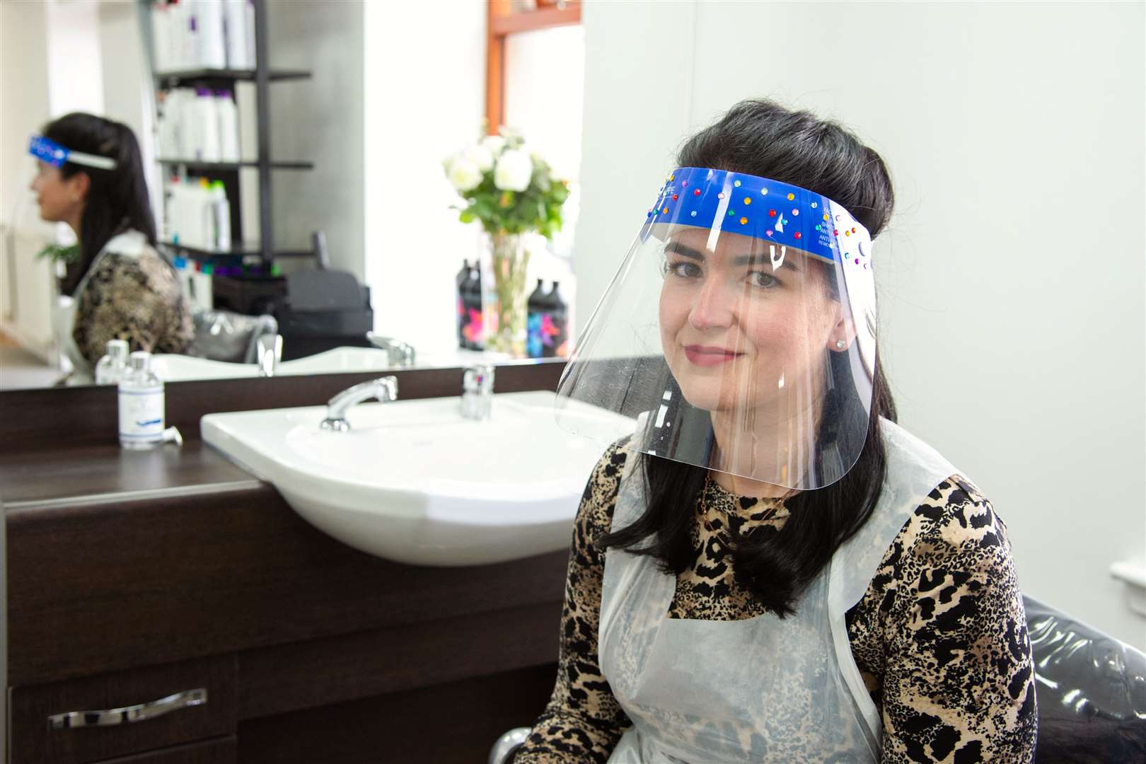 Cassie McWilliam, owner of Cassie's hairdressers in Huntly's Bogie Street. Picture: Daniel Forsyth.