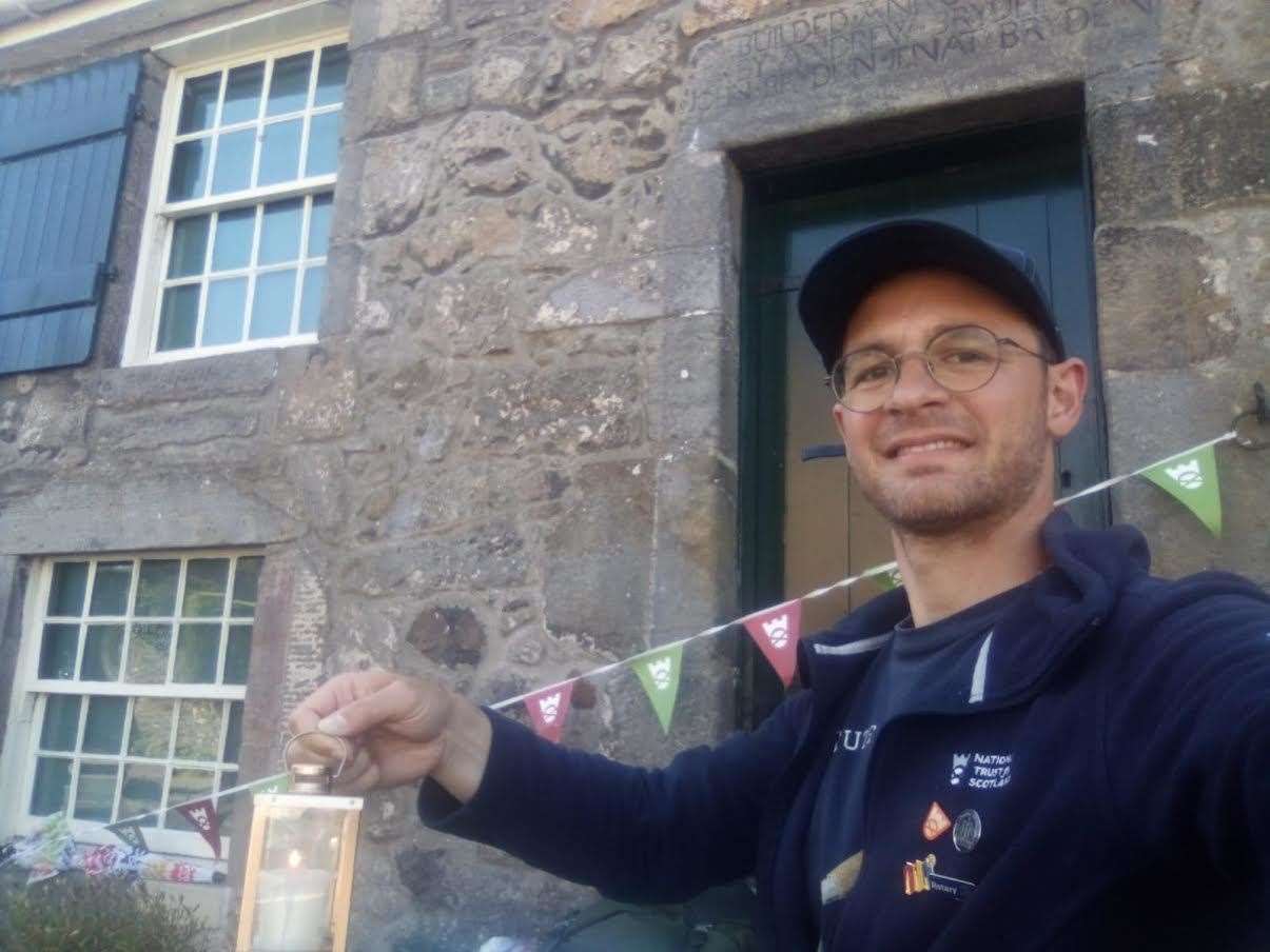 Edoardo is hitting the road to raise money to save National Trust For Scotland properties.