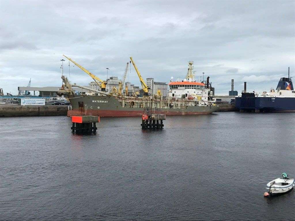 Ships in dock during a visit by Taoiseach Micheal Martin to Dublin Port where he met with officials from the Department of Agriculture, Department of Health and the Office of Public Works to view the work taking place ahead of Brexit (James Ward/PA)