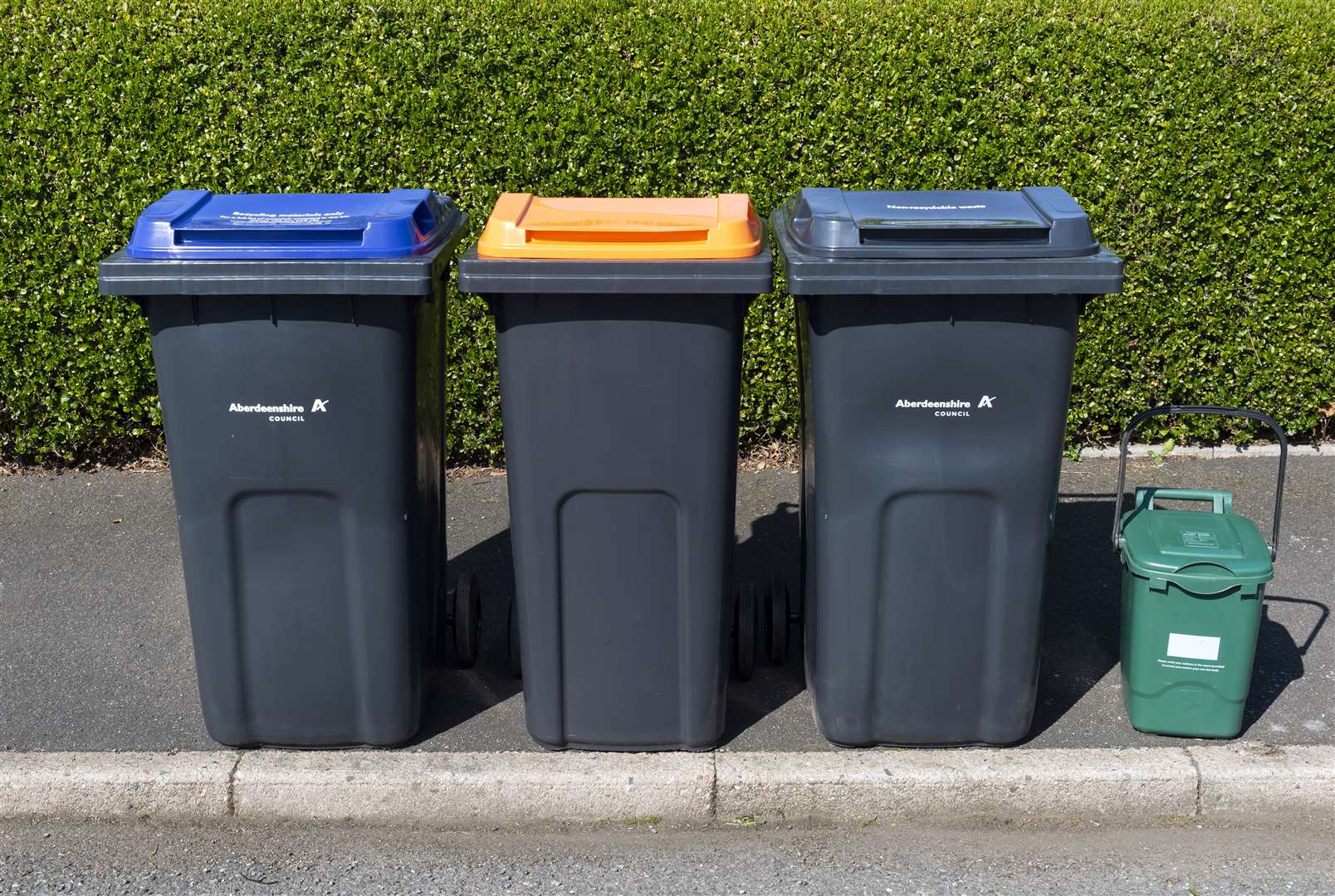 The orange-lidded bin and three-weekly waste collection cycle continues to be rolled-out across Aberdeenshire.