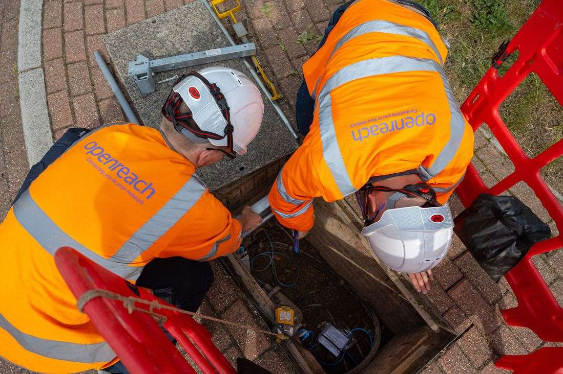 Work by Openreach engineers has enabled the communities of Alford, Portsoy and Cruden Bay to get upgraded broadband.