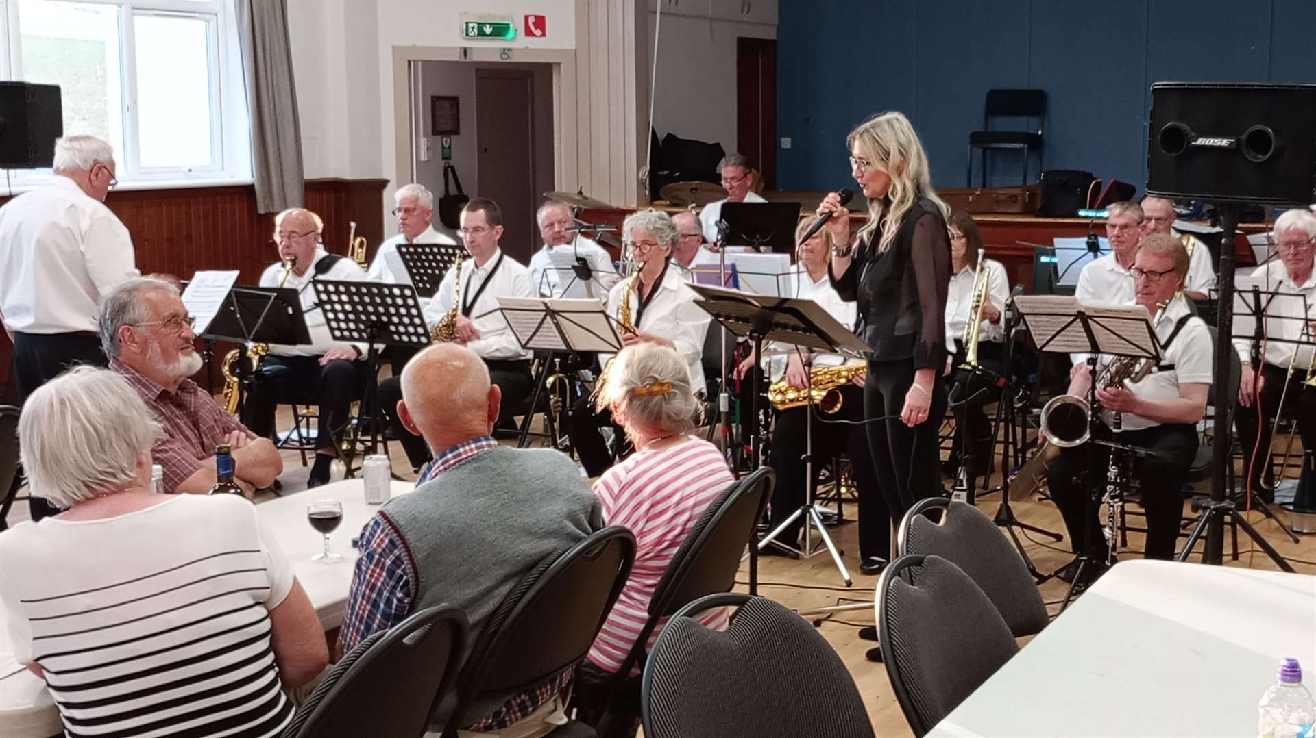 Singer Sarah Jane Scott performs with the Big Band at the FROM Scotland concert.
