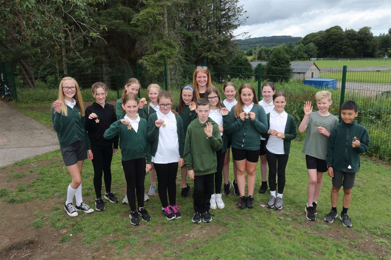 Pupils have been encouraged to improve their fitness thanks to the efforts of organiser Natasha Reid. Picture: David Porter