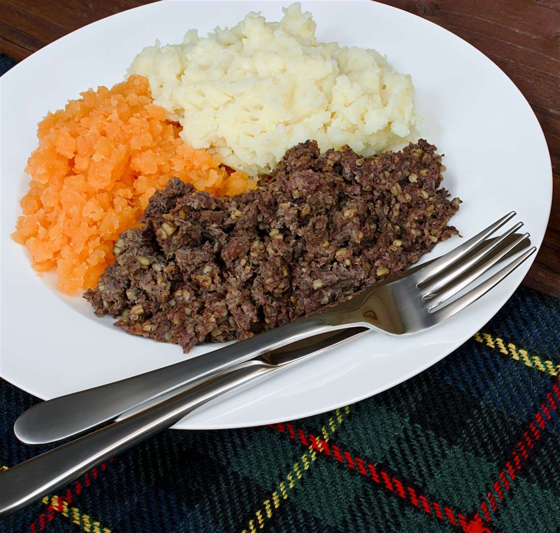 Guests will be able to enjoy haggis, neeps and tatties.