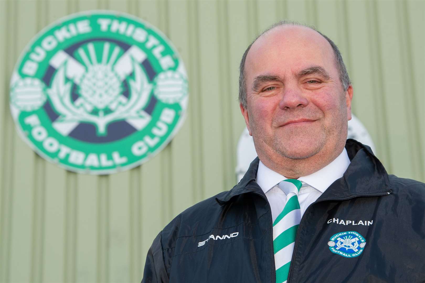 Pastor John Coppard was Buckie Thistle FC's first club chaplain. Picture: Daniel Forsyth