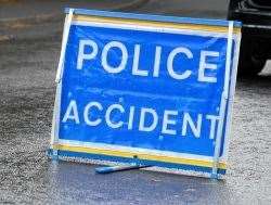 The pensioner died in the one vehicle crash on the A97 road.