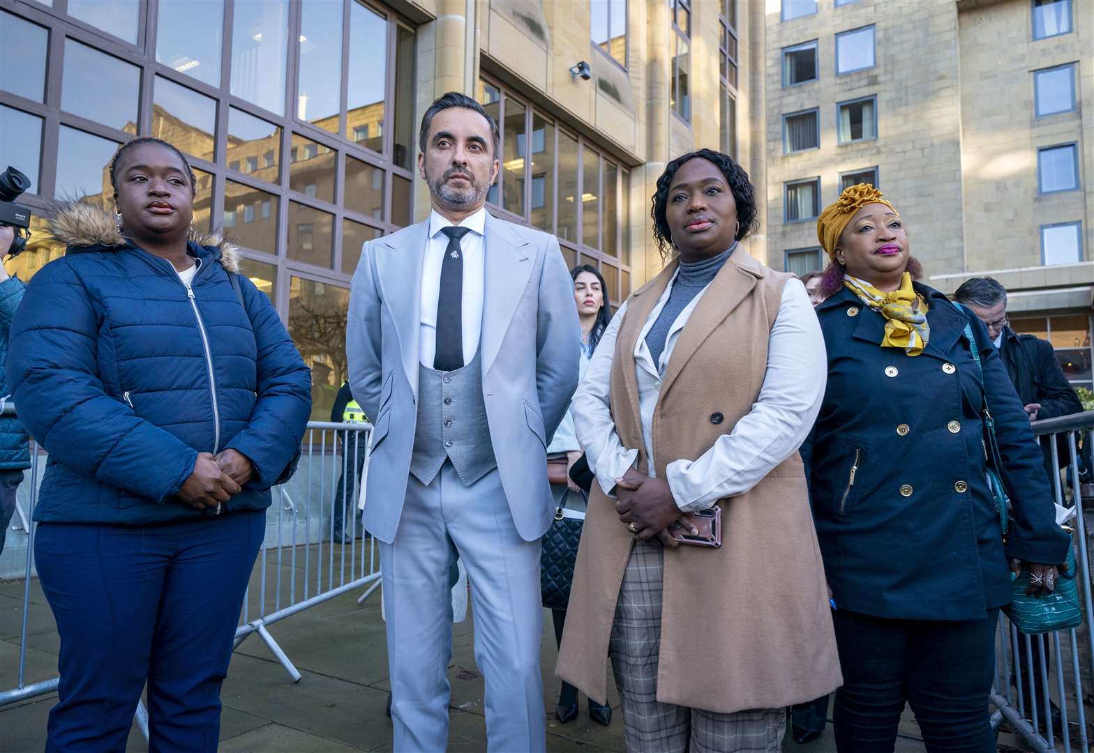 Sheku Bayoh’s family maintain the police treated him differently because of his race (Jane Barlow/PA)